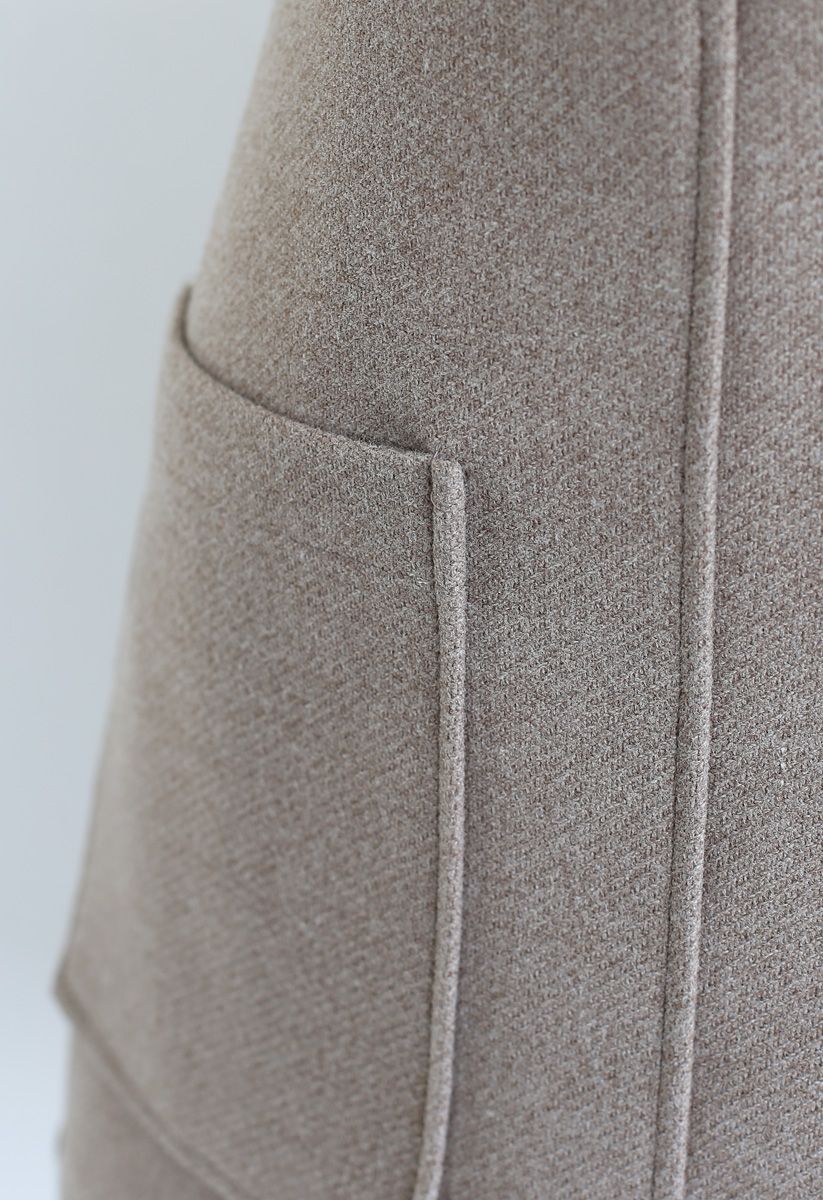 Pocket of Charm Mini Skirt in Taupe