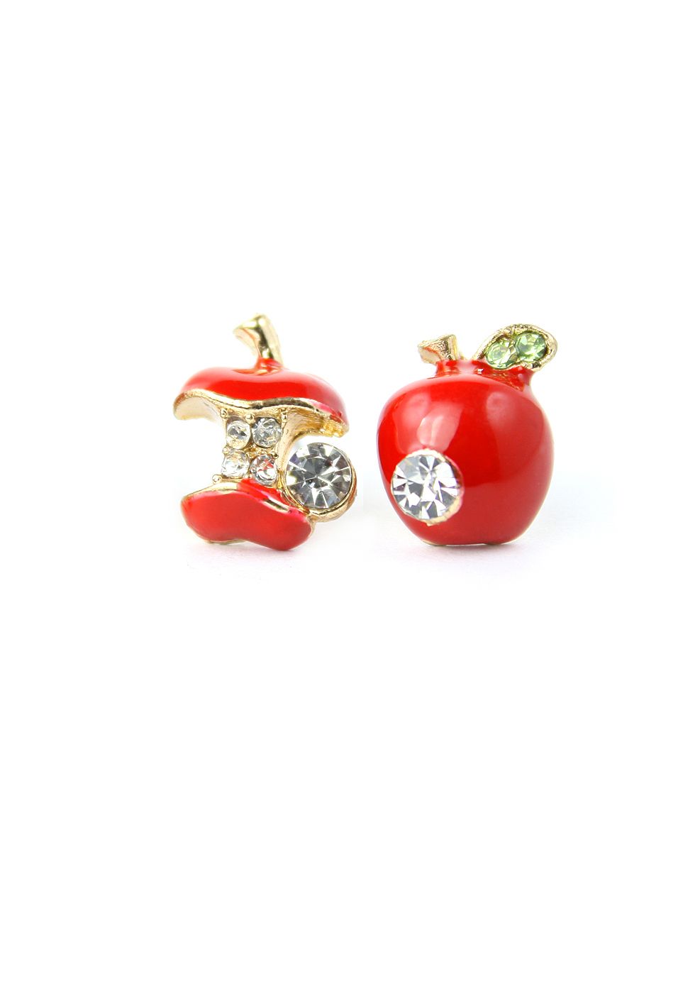 Apple Stone Stud Earrings