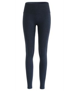 Butt Lift High-Rise Fitted Leggings in Navy