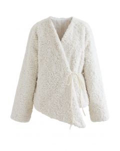Marshmallow Faux Fur Wrap Coat
