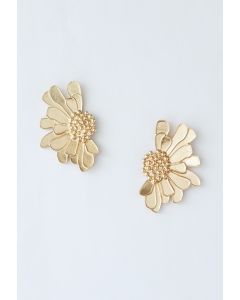 Golden Floral Earrings