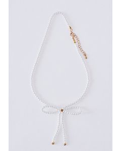 Bowknot Full Beaded Clavicle Necklace