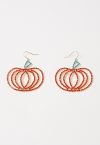 Sparkle Pumpkin Rhinestone Earrings