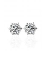 Star Shape Moissanite Diamond Earrings