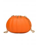 Funny Pumpkin Crossbody Bag in Orange