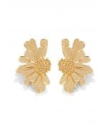 Golden Floral Earrings